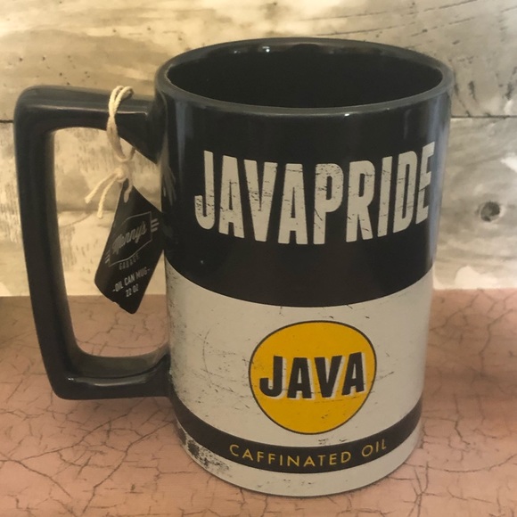 JavaPride Caffeinated Oil Can Oversized Coffee Mug - Picture 4 of 7
